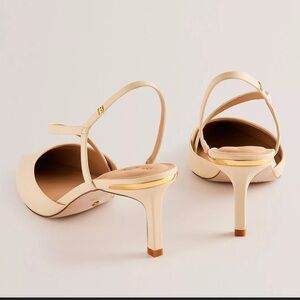 Ted Baker Ppia Leather Slingback Heels USED